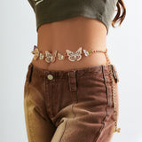Butterfly Charm Waist Chain for Women Bikinis Y2K Accessories