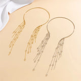 Vintage Star Tassel Charm Necklace Choker for Women
