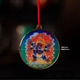 Puba Vajra Buddha Statue Thangka Tibetan Buddhism Copper Foil Pendant