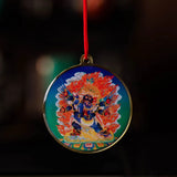 Puba Vajra Buddha Statue Thangka Tibetan Buddhism Copper Foil Pendant