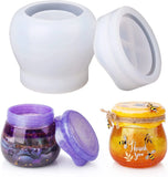 Silicone Resin Mold for Pudding Jar Storage Bottle with Lid