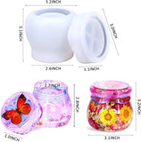 Silicone Resin Mold for Pudding Jar Storage Bottle with Lid