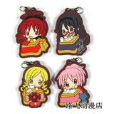 Madoka Magica Figure Rubber Mobile Phone Charm
