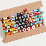 Puka Summer Bohemian 3-In-1 Letter Bracelet for Women