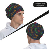 Customizable Text Knitted Winter Hat Men Women Beanie Warm Flannel