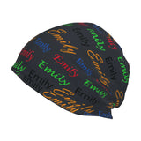 Customizable Text Knitted Winter Hat Men Women Beanie Warm Flannel
