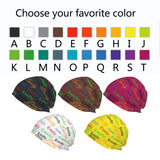 Customizable Text Knitted Winter Hat Men Women Beanie Warm Flannel