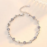 S925 Sterling Silver Amethyst Bracelet for Women