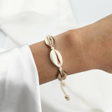 National Wind Metal Shells Hand-woven Bracelet - Unisex