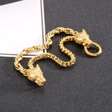 Nordic Bracelet Wolf Chain Men Stainless Steel