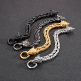 Nordic Bracelet Wolf Chain Men Stainless Steel