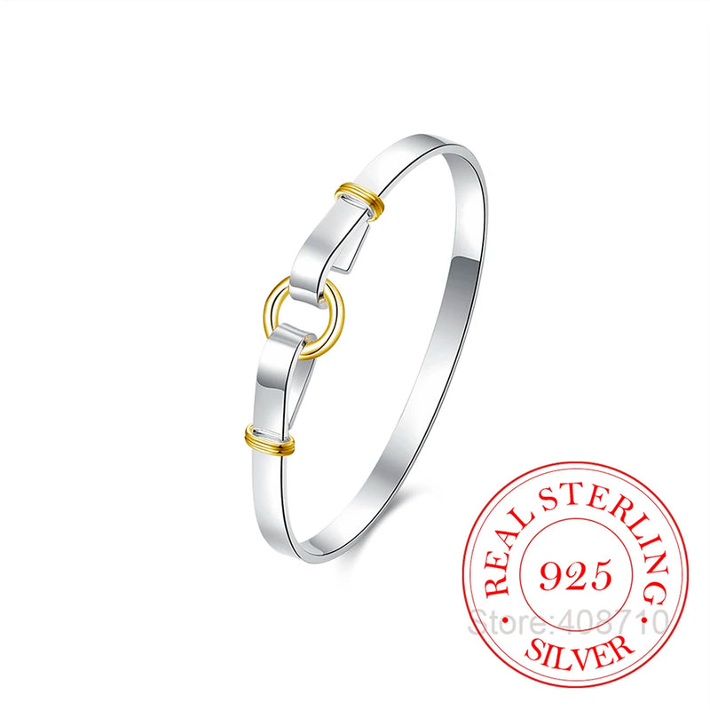 925 Sterling Silver Cuff Bracelet for Women Men Jewelry
