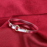 925 Sterling Silver Cuff Bracelet for Women Men Jewelry