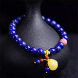 Lapis Lazuli Bracelet Agate Beeswax Rose Agate Rouge Natural Stone