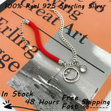 925 Sterling Silver Cuban Chain Bracelet with Smile Face Pendant