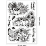 Pumpkin Gnome Bee Clear Stamps - Thanksgiving Theme