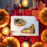 Pumpkin Gnome Bee Clear Stamps - Thanksgiving Theme