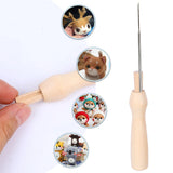 Punch Needle Handles Felt Tools Replacement Kit DIY Tool Sewing Accessories