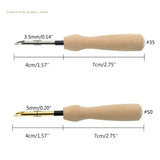 Wooden Handle Punch Needle Knitting Embroidery Pen DIY Tool Sewing