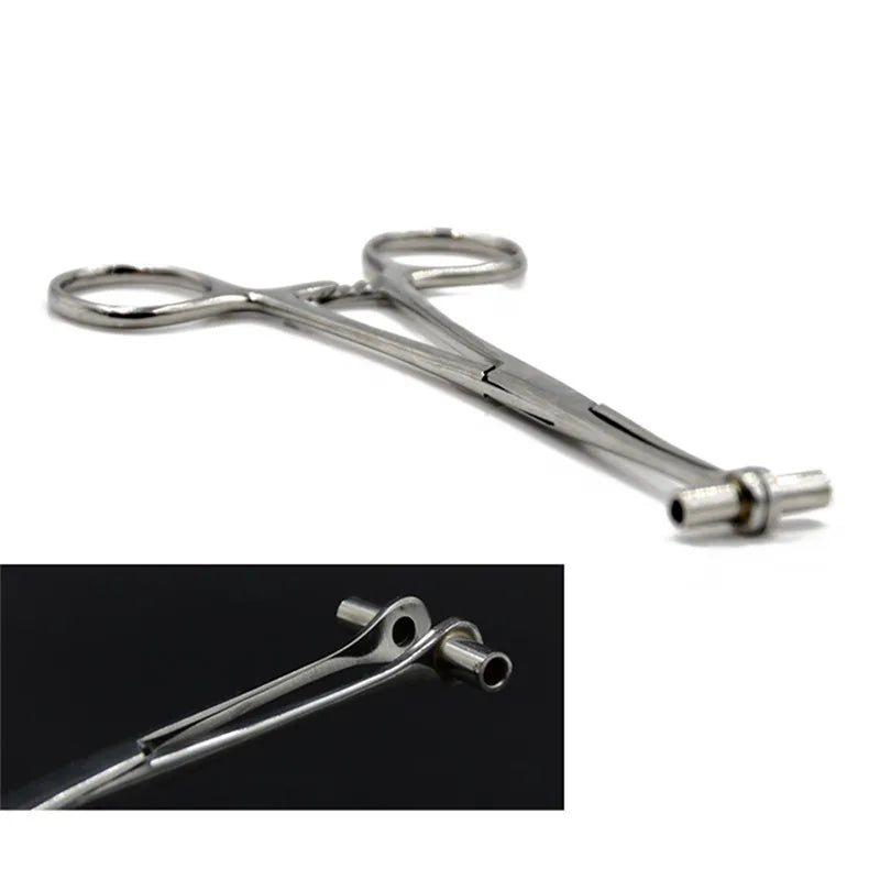 Surgical Steel Puncture Tool Opening Closing Needle Ball Clamp Plier