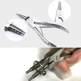 Surgical Steel Puncture Tool Opening Closing Needle Ball Clamp Plier