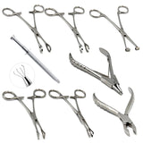 Surgical Steel Puncture Tool Opening Closing Needle Ball Clamp Plier