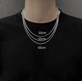 Punk Anchor Sword Necklace 18K Plated Stainless Steel
