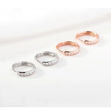 Punk 925 Silver Zircon Earrings For Women