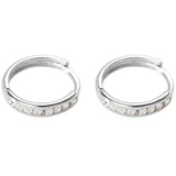 Punk 925 Silver Zircon Earrings For Women