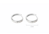 Punk 925 Silver Zircon Earrings For Women