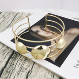 Punk African Metal Bib Necklace For Women