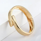 Punk Alloy Bangles Bracelets Women Geometric Cuff Jewelry