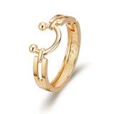 Punk Alloy Bracelet for Women Statement U Shape Charm Bracelet