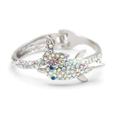 Punk Alloy Crystal Dolphin Bangles Bracelets Women Charm Jewelry