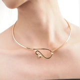 Punk Alloy Chokers Necklace Metal Geometric Statement Necklace
