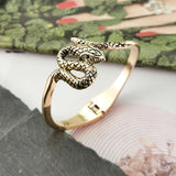 Punk Alloy Snake Cuff Bangle for Women