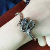 Punk Alloy Snake Cuff Bangle for Women