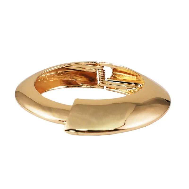 Punk Alloy Statement Cuff Bangle Women Geometric Bracelet