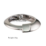 Punk Alloy Statement Cuff Bangle Women Geometric Bracelet