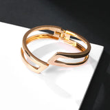 Punk Alloy Statement Cuff Bangles Bracelets For Women Jewelry