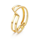 Punk Alloy Statement Cuff Bangles Bracelets For Women Jewelry