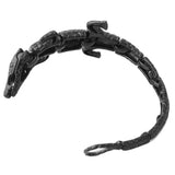 316L Stainless Steel Crocodile Biker Bracelet 8.26inch