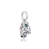 925 Sterling Silver Rock Star Guitar Charms for Bracelets