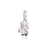 925 Sterling Silver Rock Star Guitar Charms for Bracelets
