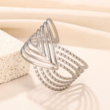 Stainless Steel Punk Bangles Cuff Bracelets Women Jewelry Girls Bijoux