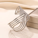 Stainless Steel Punk Bangles Cuff Bracelets Women Jewelry Girls Bijoux