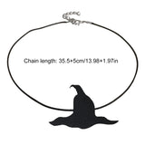 Punk Bat Charm Necklace Halloween Spiders Pendant Clavicle Chain