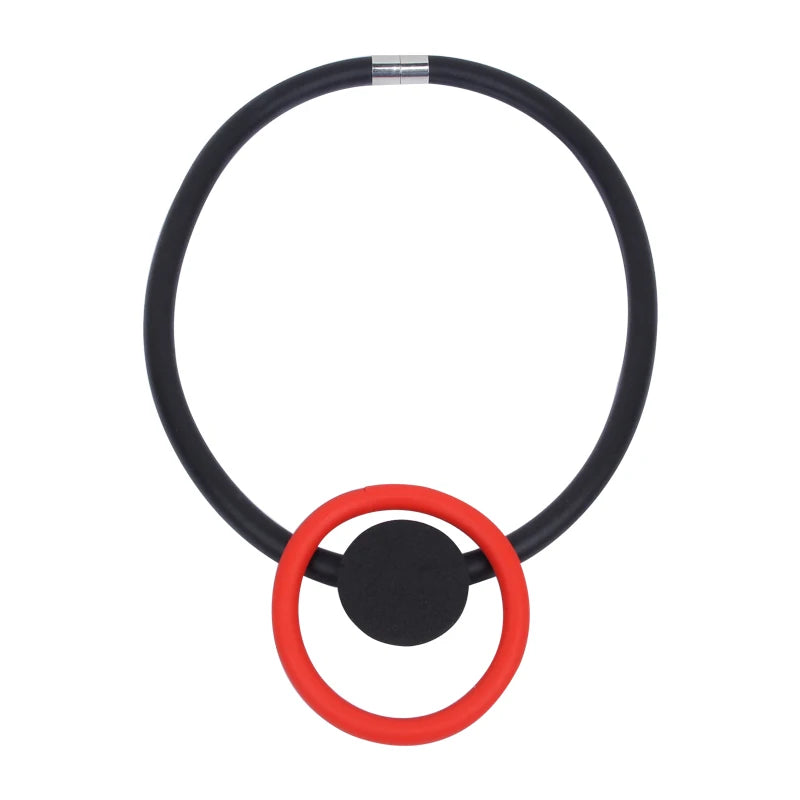Punk Big Circle Choker Necklace Casual Wear Jewelry Neck Chains