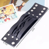 Punk Leather Bracelet Weave Bangle Jewelry