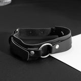 Punk Leather Upper Arm Bracelet Men Gothic Halloween Accessories